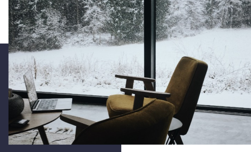 chair and laptop