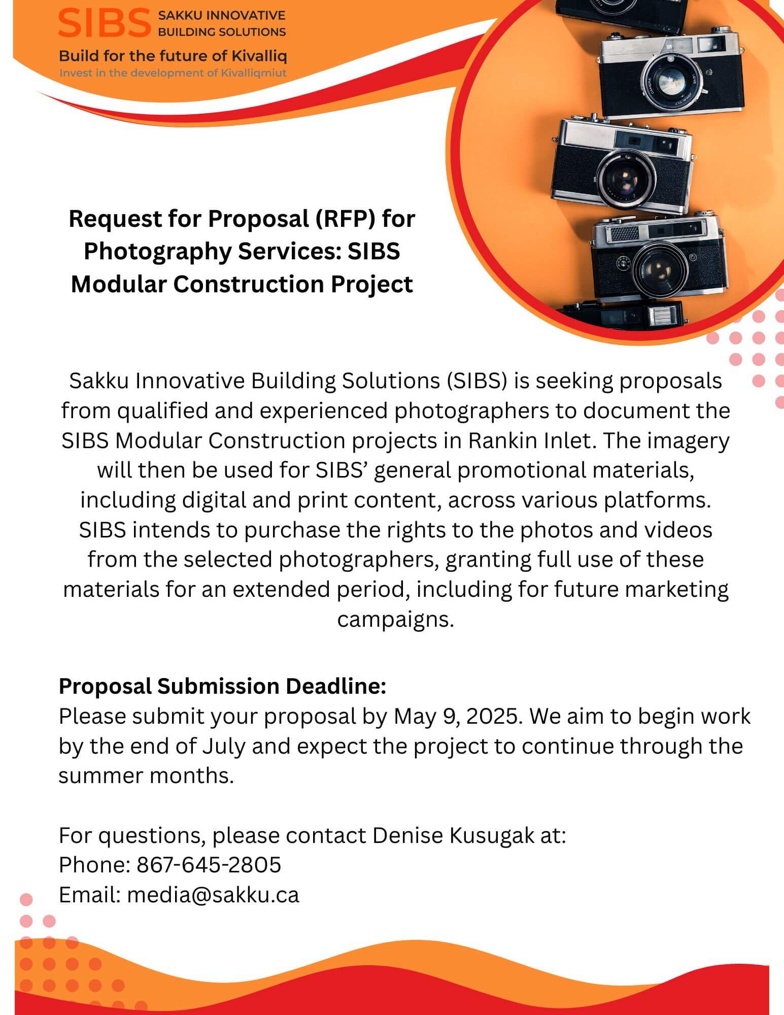 SIBS Proposal for Photography Services